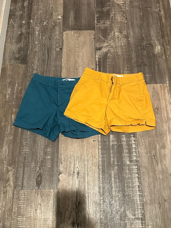 Old Navy Pants - Old Navy Women's Shorts - Teal & Mustard Yellow